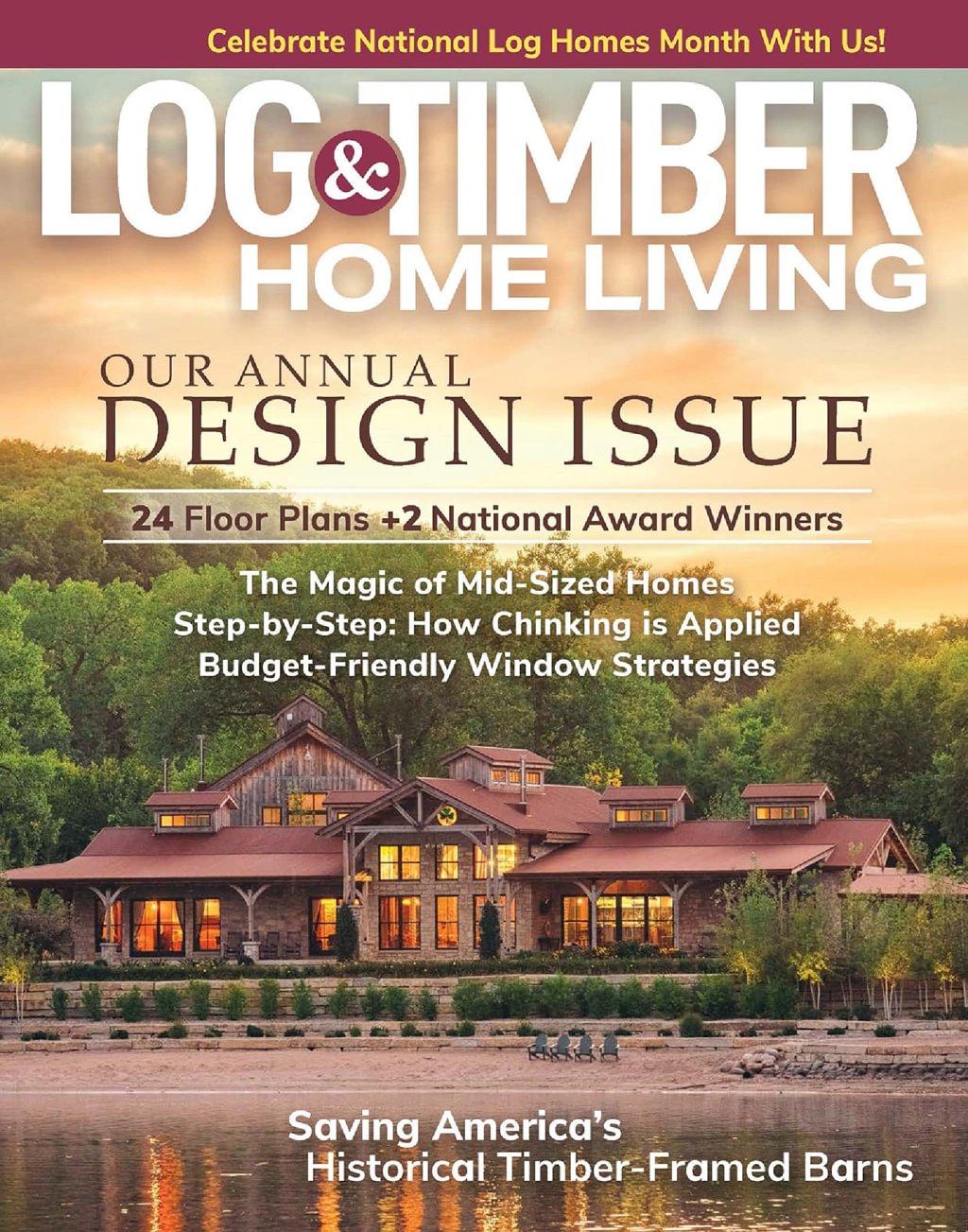 Log And Timber Home Living Magazine June 1st, 2026 Issue Cover