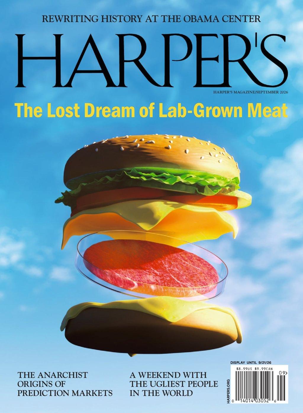 Harpers Magazine September 1st, 2026 Issue Cover