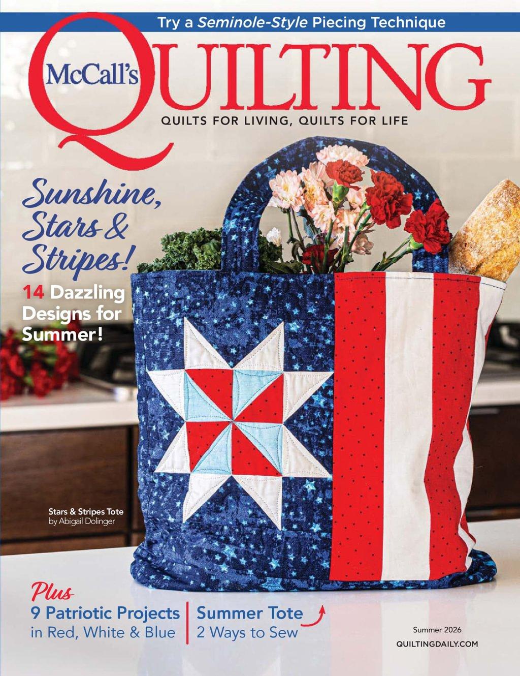 McCall's Quilting Magazine Subscription                    March 31st, 2026 Issue