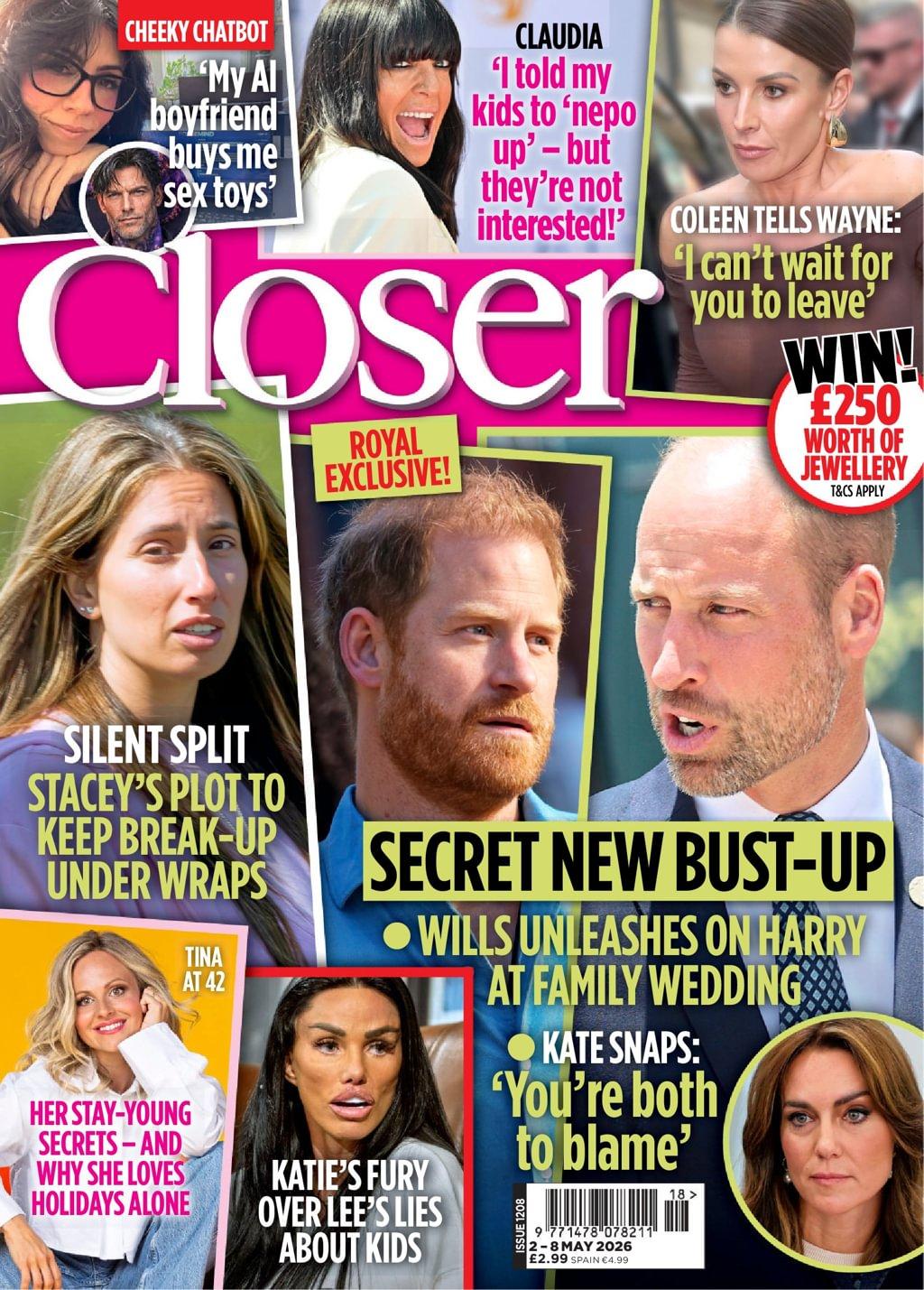 Closer Magazine May 2nd, 2026 Issue Cover