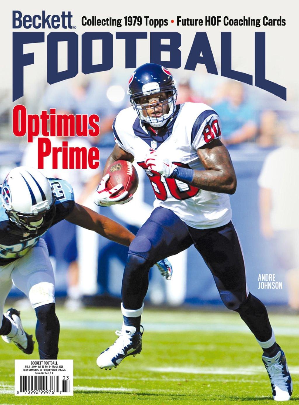 Beckett Football Magazine March 1st, 2026 Issue Cover