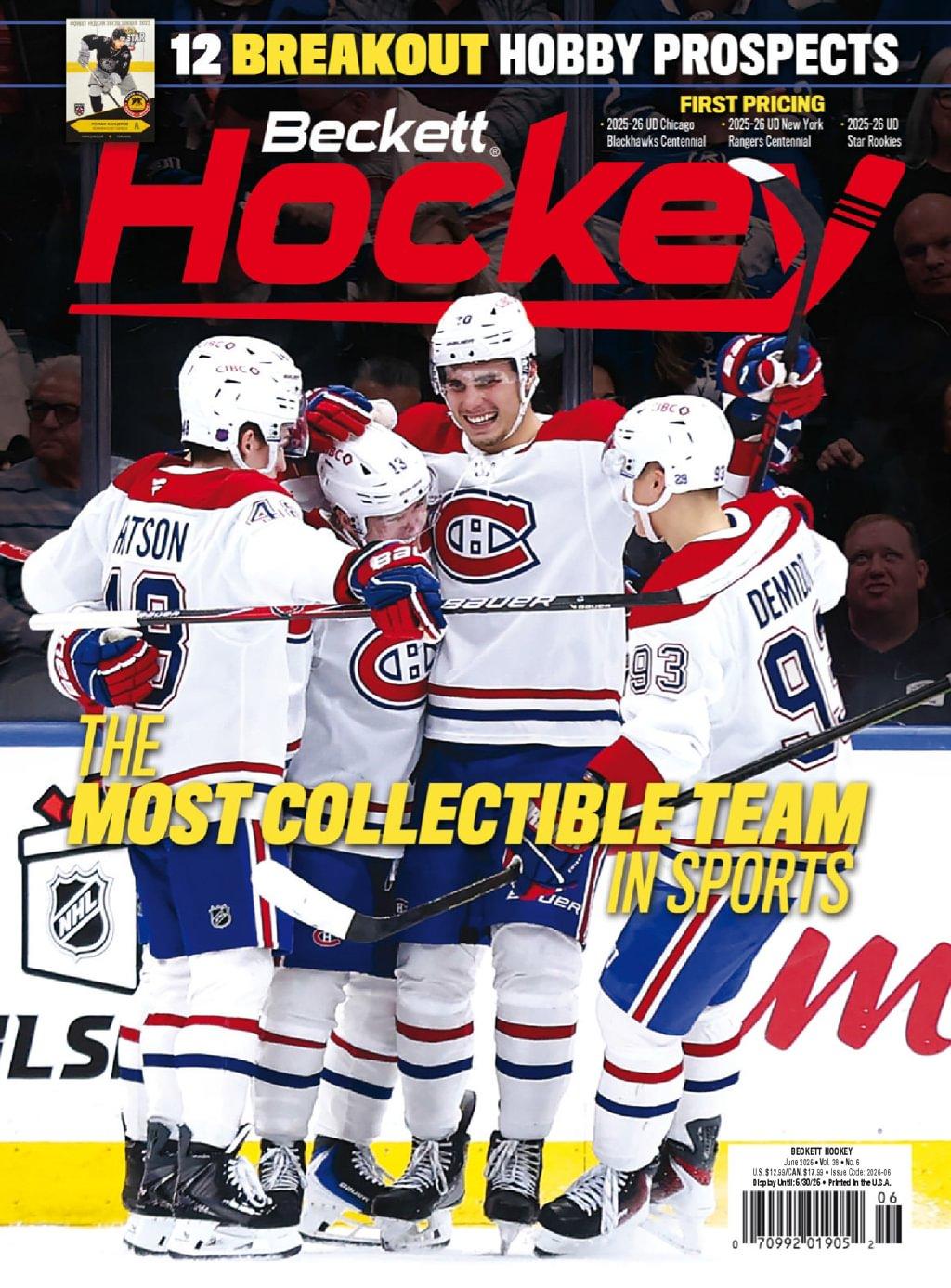 Beckett Hockey Magazine Subscription                    June 1st, 2026 Issue