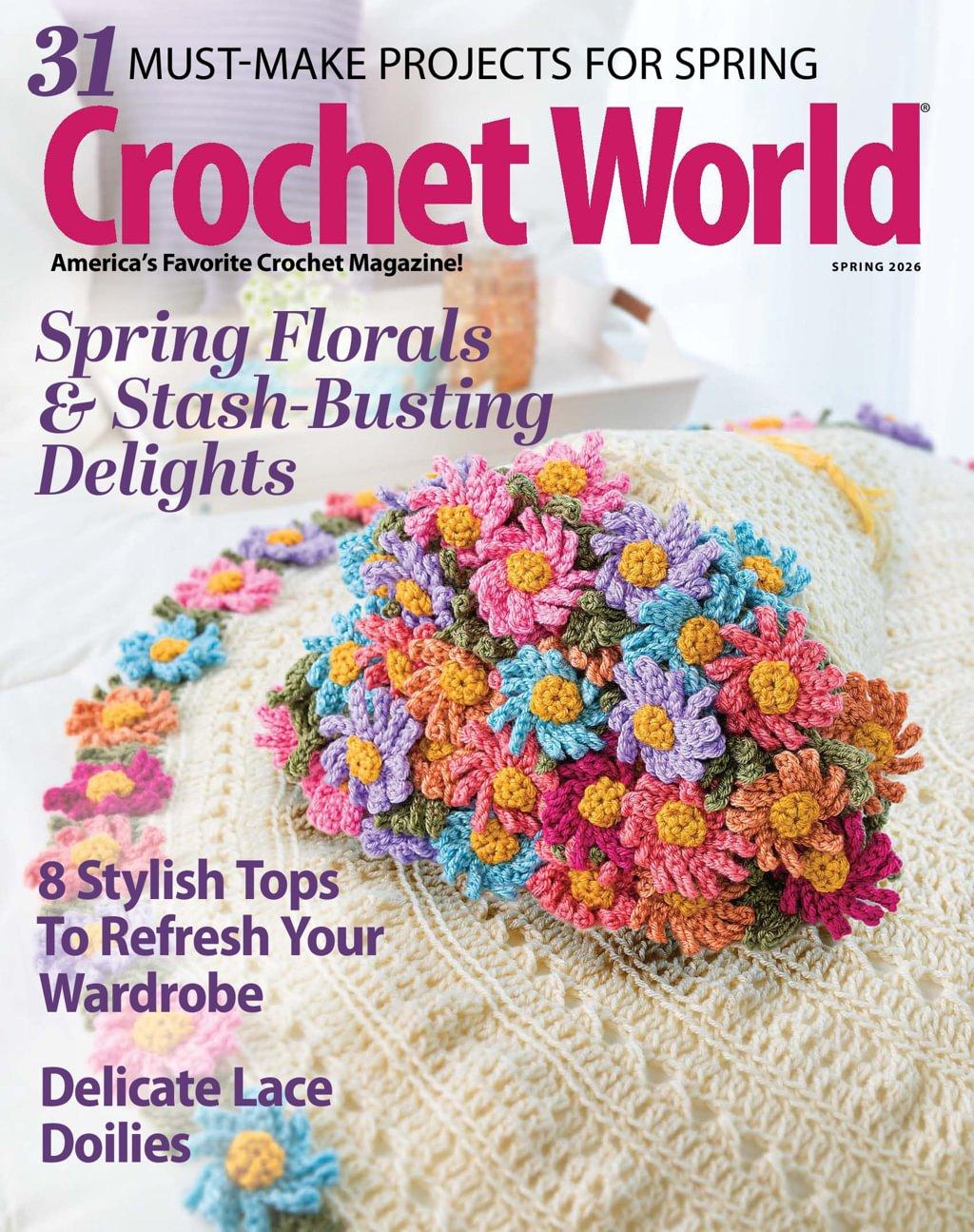 Crochet World Magazine December 25th, 2025 Issue Cover