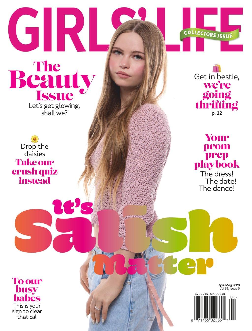 Girls Life Magazine April 1st, 2026 Issue Cover