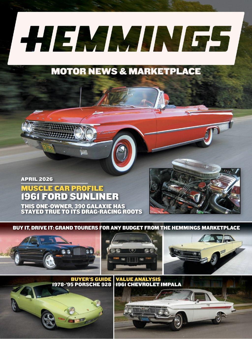 Hemmings Motor News Magazine Subscription                    April 1st, 2026 Issue