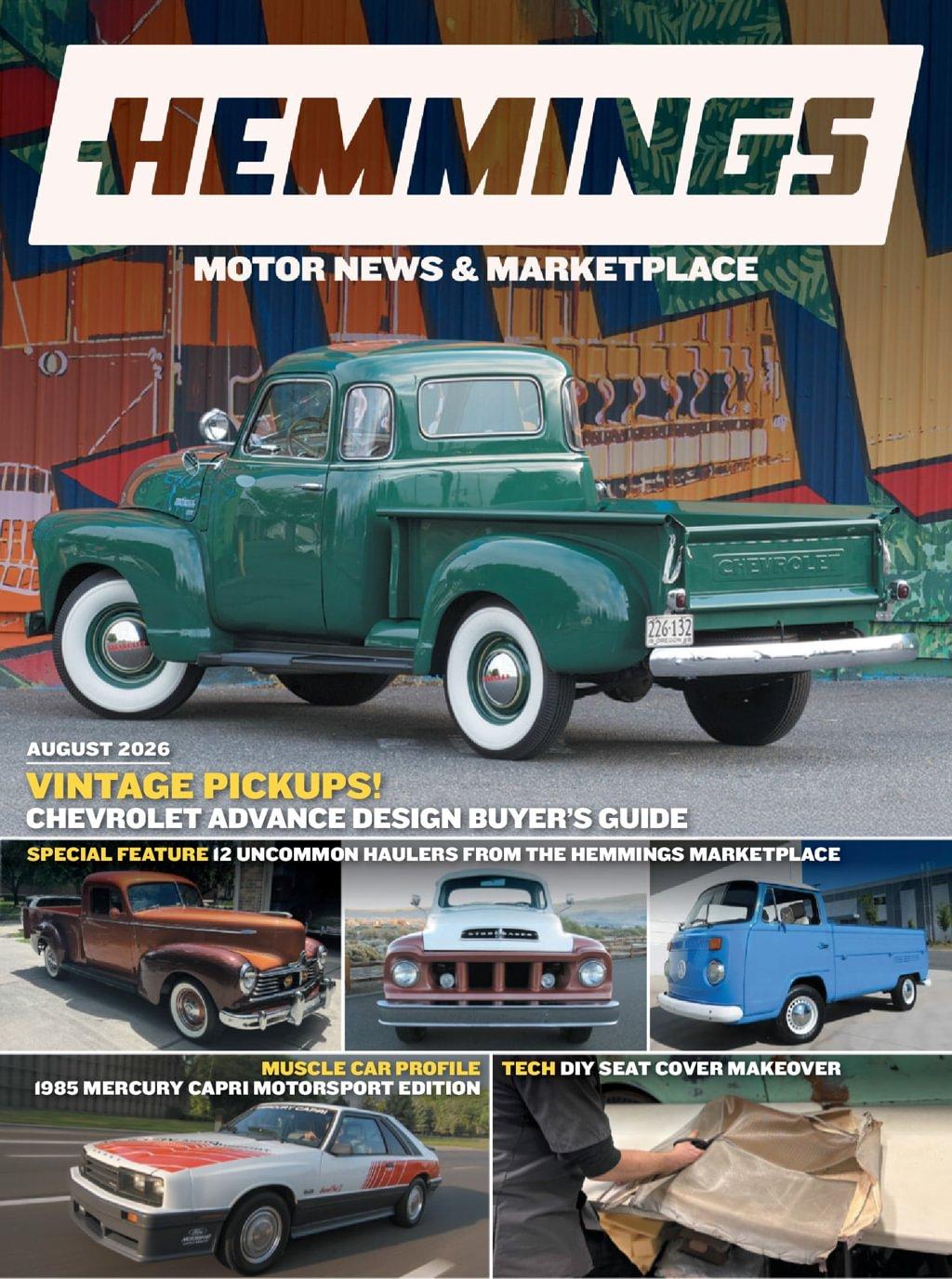 Hemmings Motor News Magazine Subscription                    August 1st, 2026 Issue