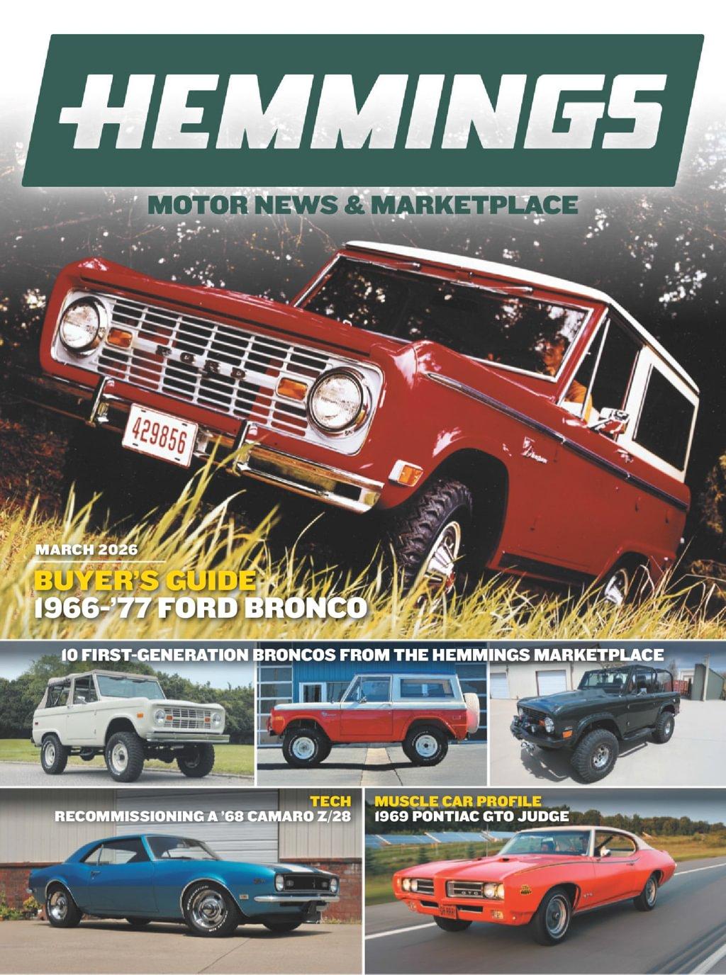 Hemmings Motor News Magazine February 3rd, 2026 Issue Cover