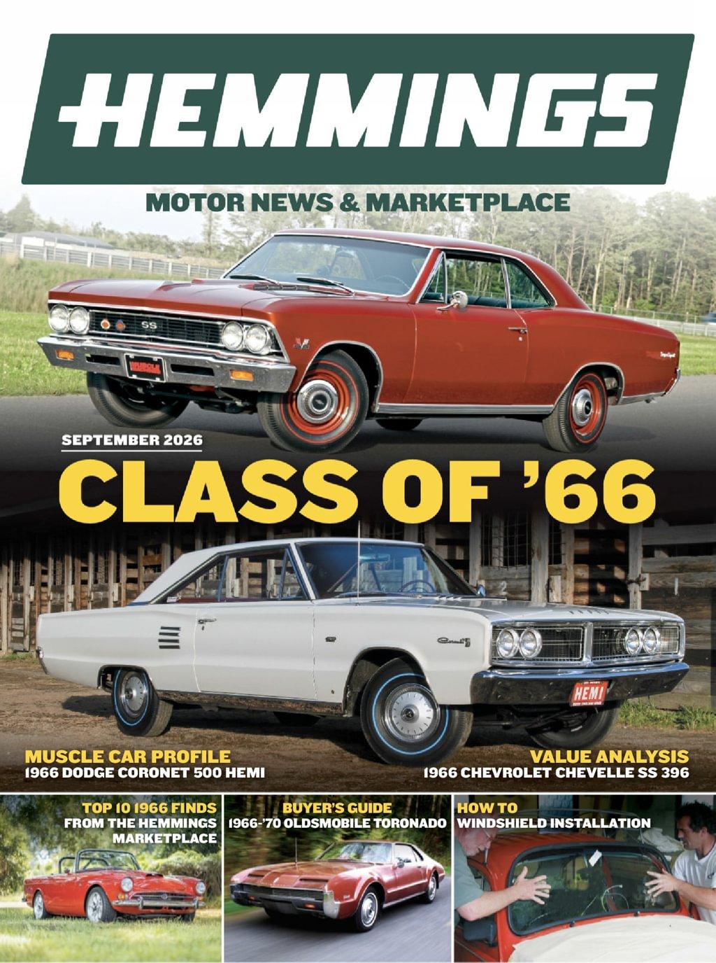 Hemmings Motor News Magazine Subscription                    September 1st, 2026 Issue