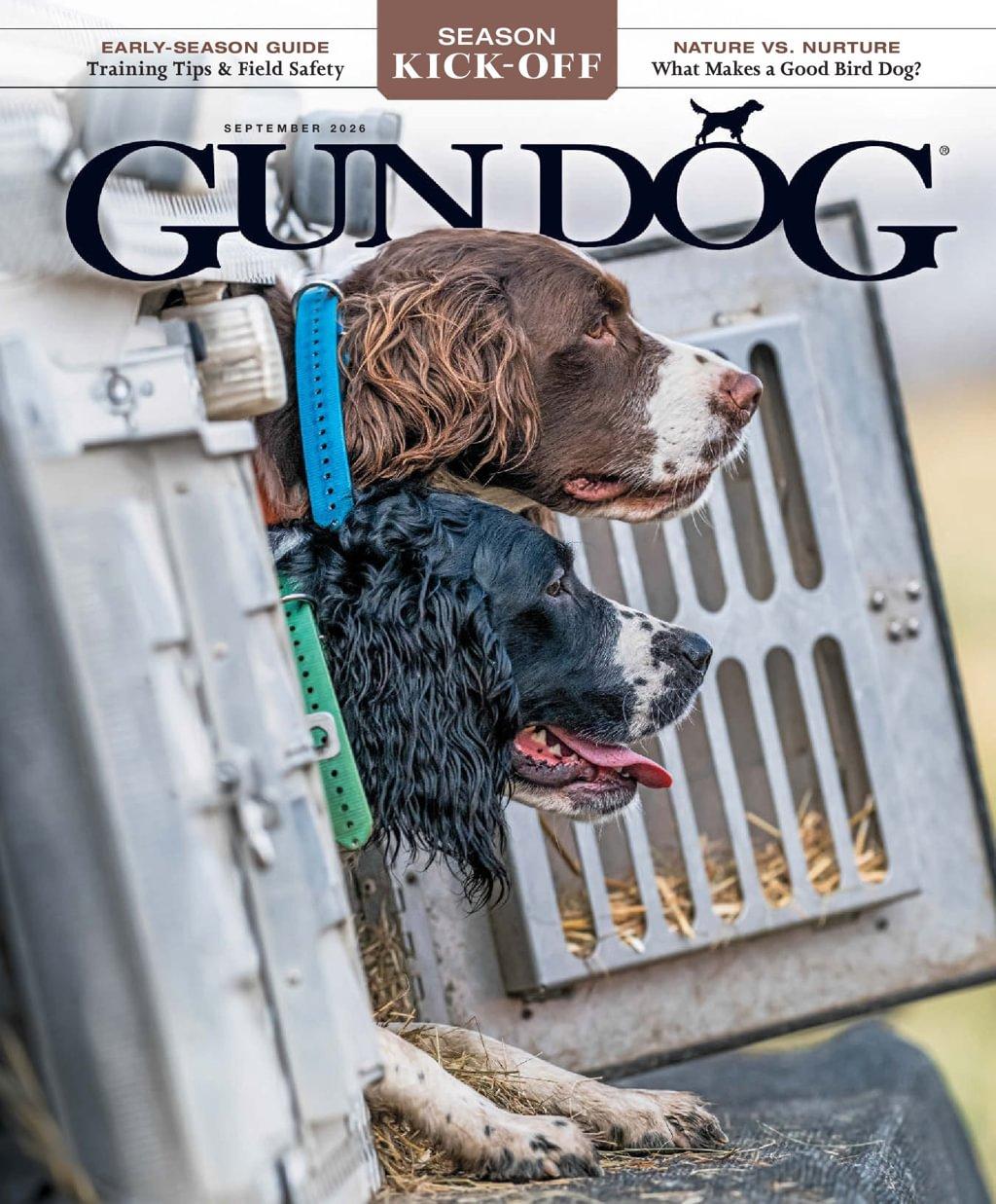 Gun Dog Magazine September 1st, 2026 Issue Cover