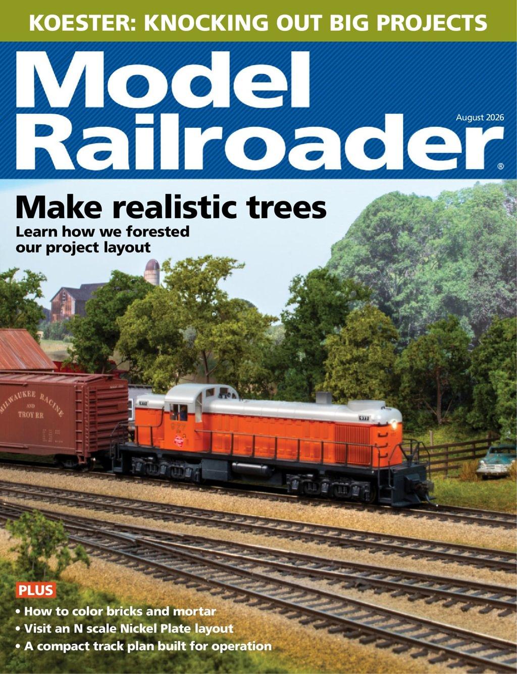 Model Railroader Magazine Subscription                    August 1st, 2026 Issue