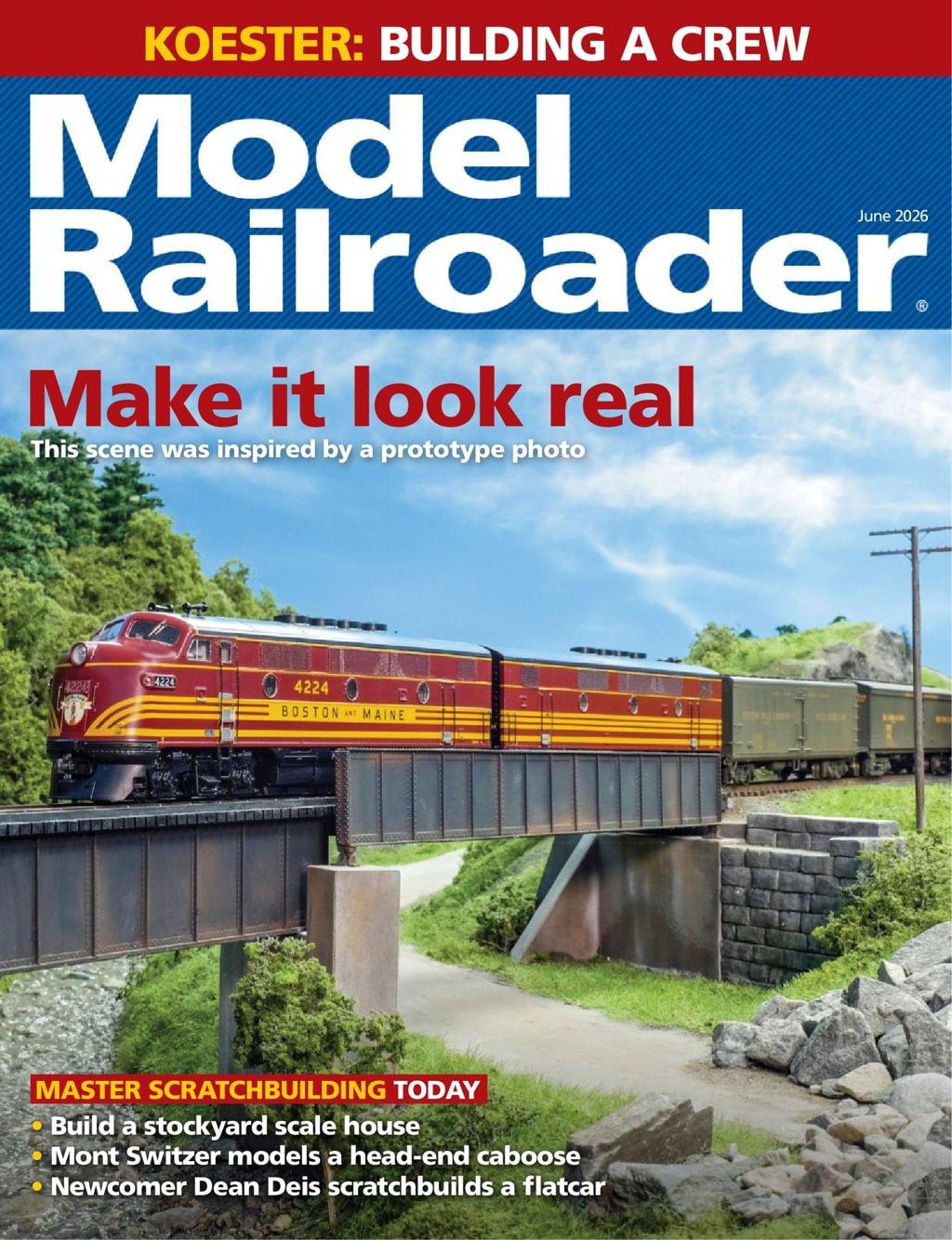 Model Railroader Magazine Subscription                    June 1st, 2026 Issue
