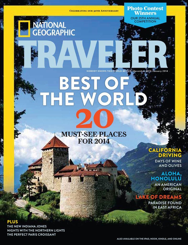 NATIONAL GEOGRAPHIC TRAVELER MAGAZINE visual data 2
