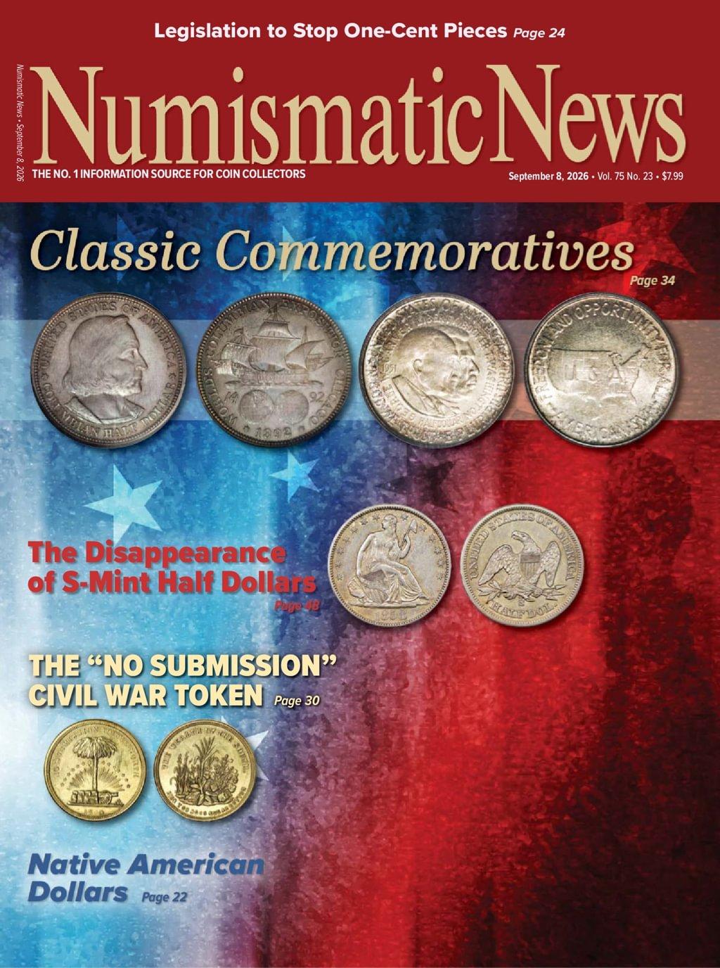 Numismatic News Magazine Subscription                    September 8th, 2026 Issue