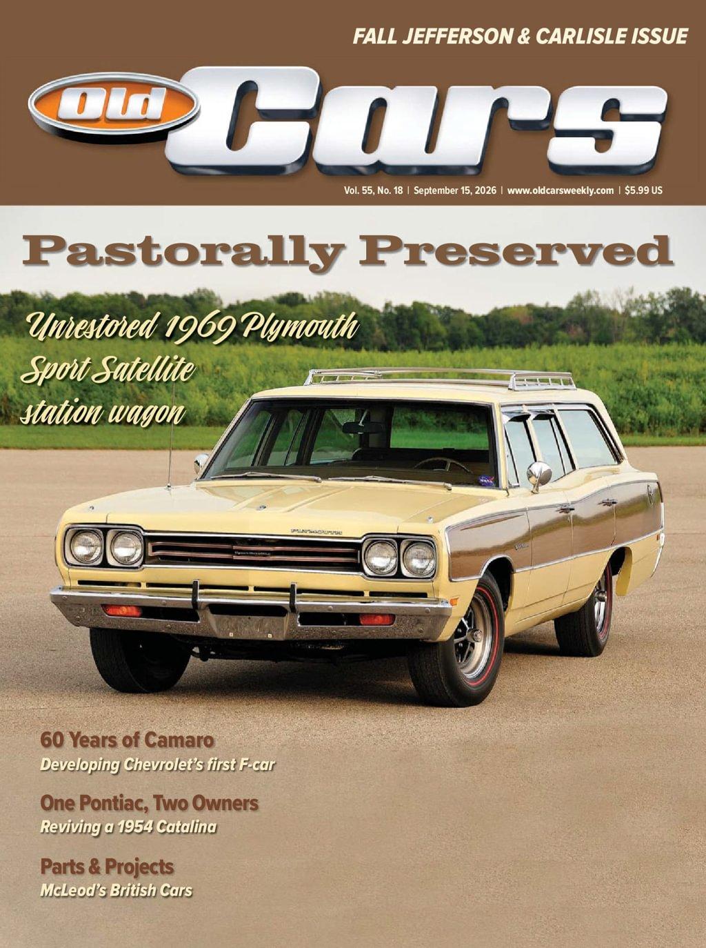 Old Cars Weekly Magazine Subscription                    September 15th, 2026 Issue