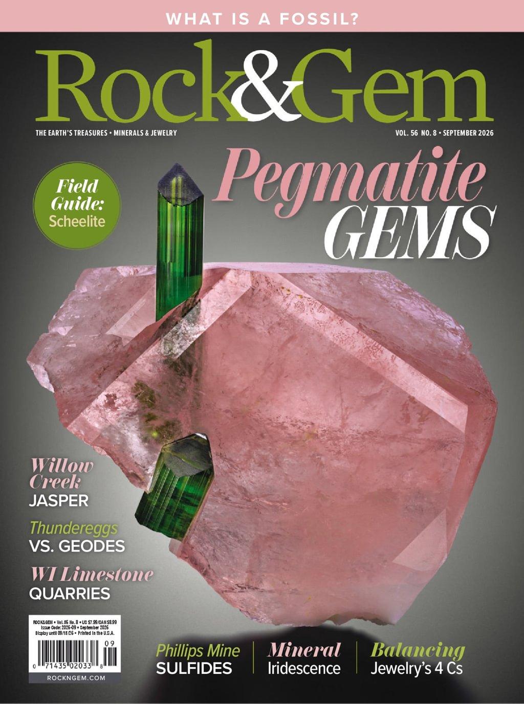 Rock & Gem Magazine September 1st, 2026 Issue Cover