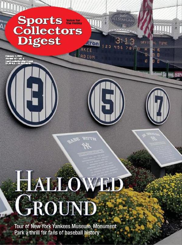 HALLOWED GROUND: Monument Park, New York Yankees Museum honor greatest  players from most legendary team in sports - Sports Collectors Digest