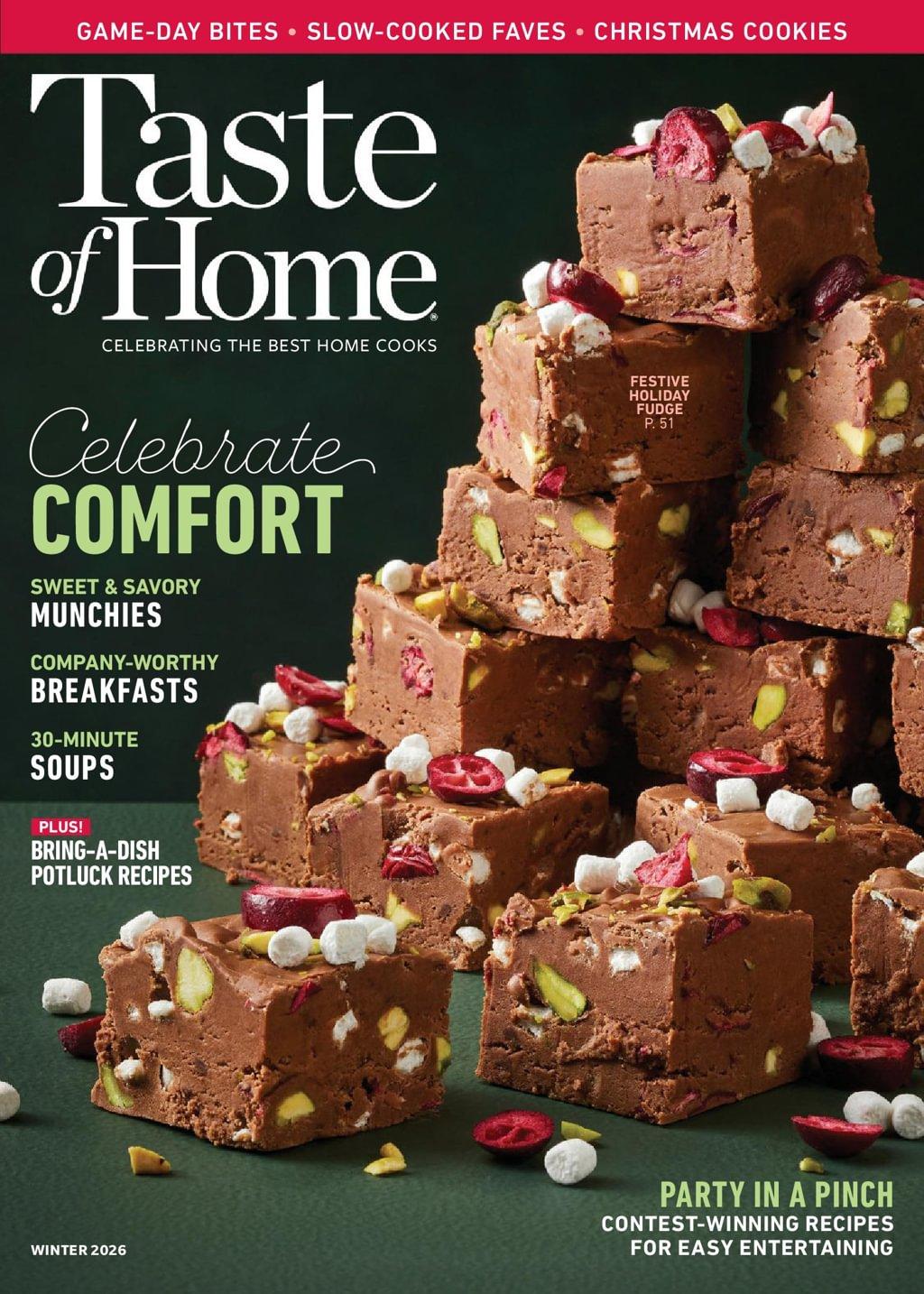 Taste of Home Magazine Subscription                    January 1st, 2026 Issue
