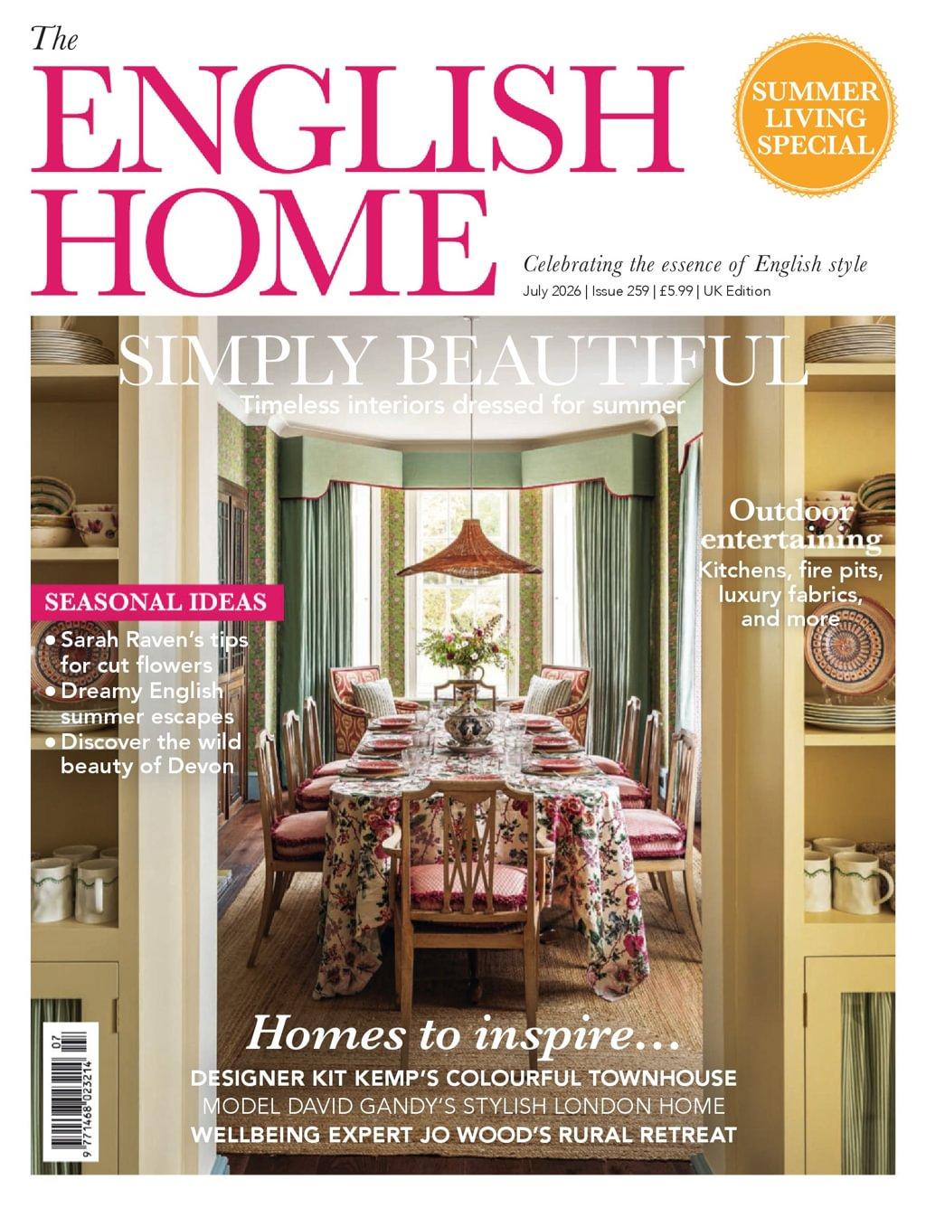 The English Home Magazine Subscription                    July 1st, 2026 Issue