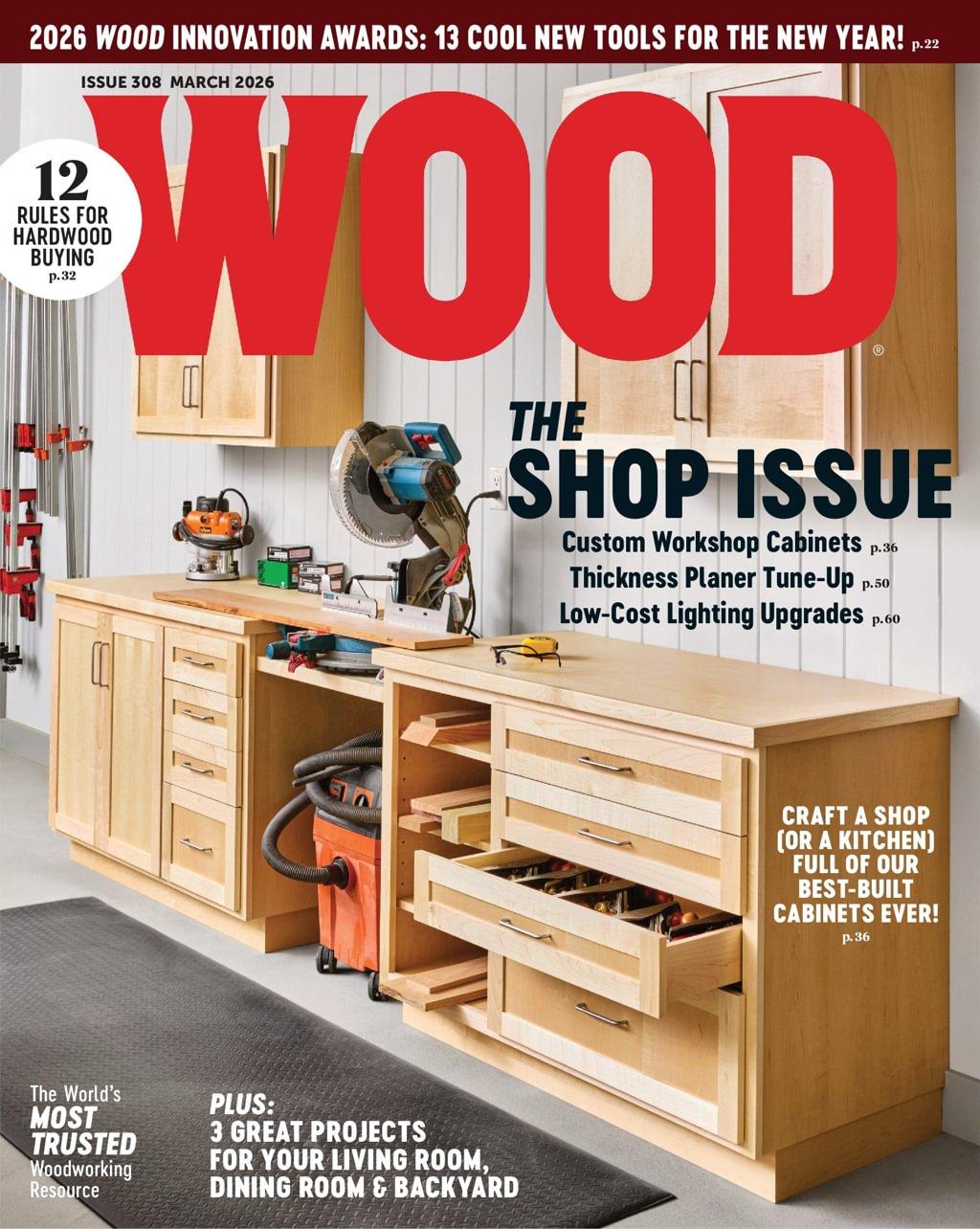 Wood Magazine March 1st, 2026 Issue Cover