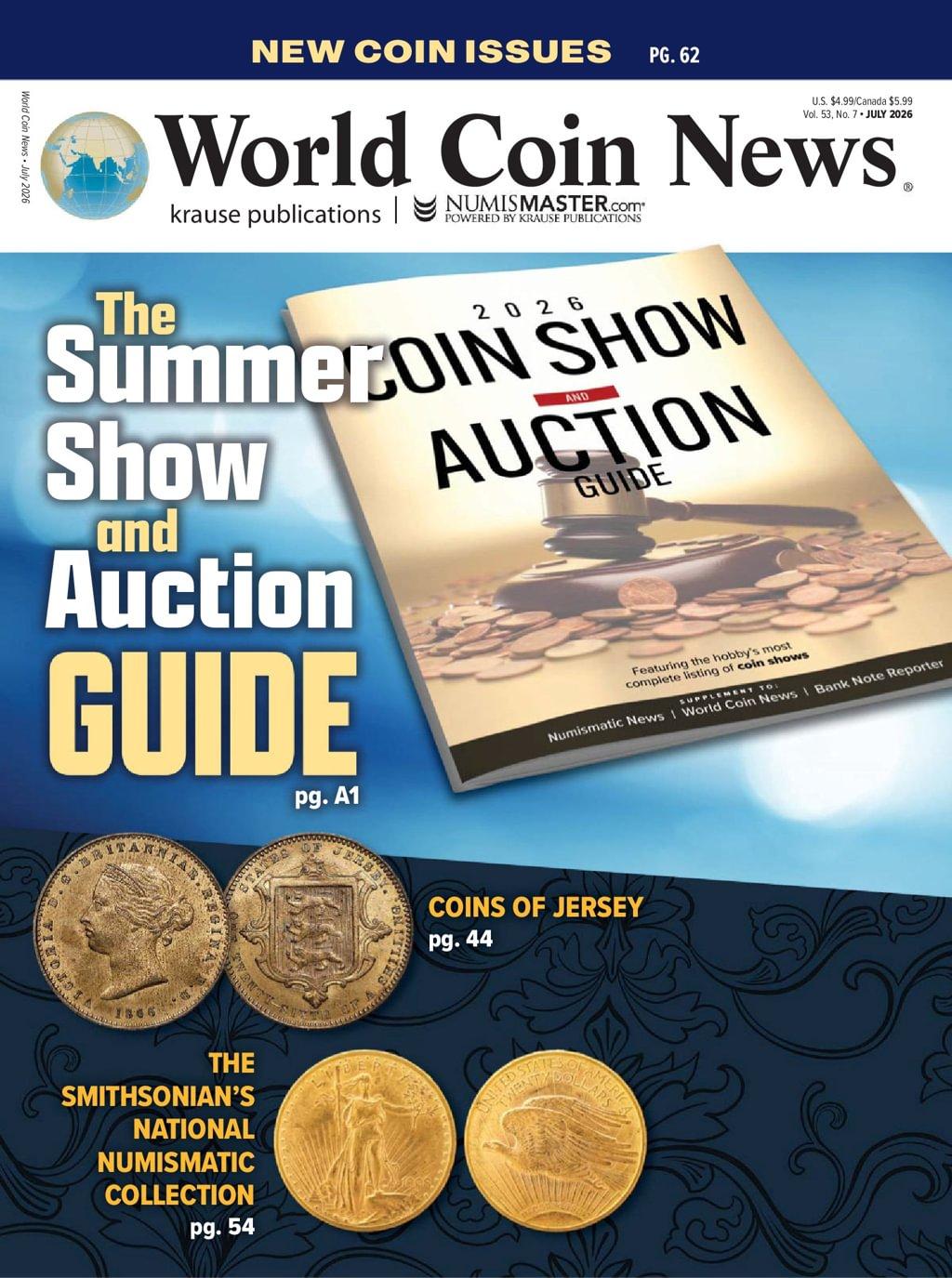 World Coin News Magazine July 1st, 2026 Issue Cover