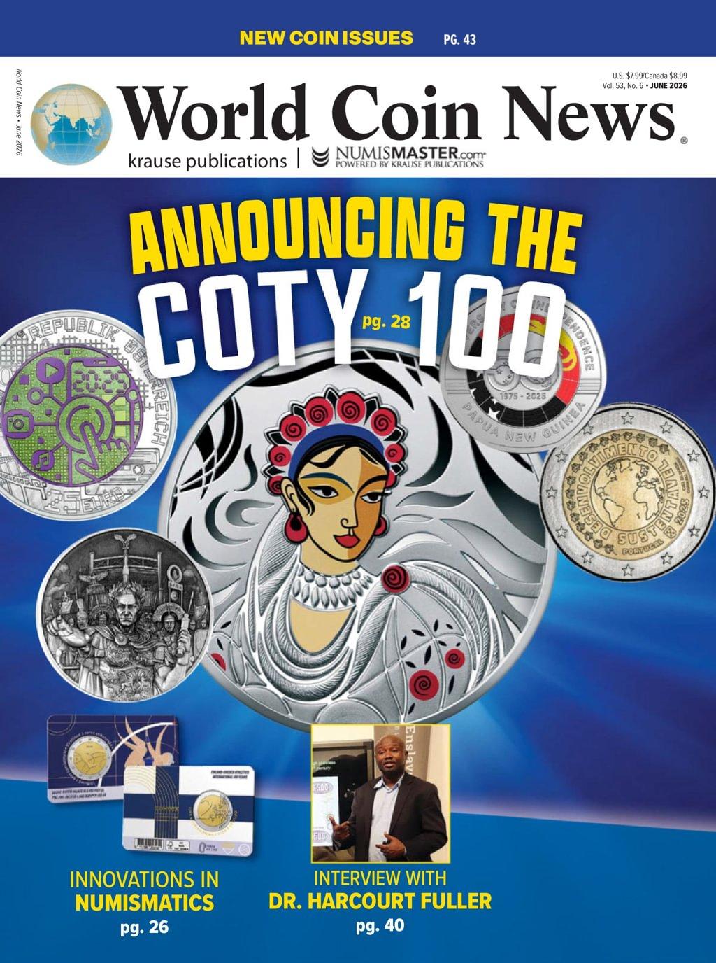 World Coin News Magazine Subscription                    June 1st, 2026 Issue