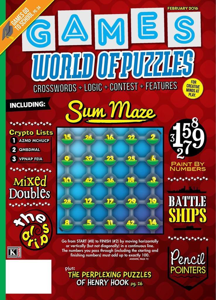 Games World of Puzzles Magazine TopMags