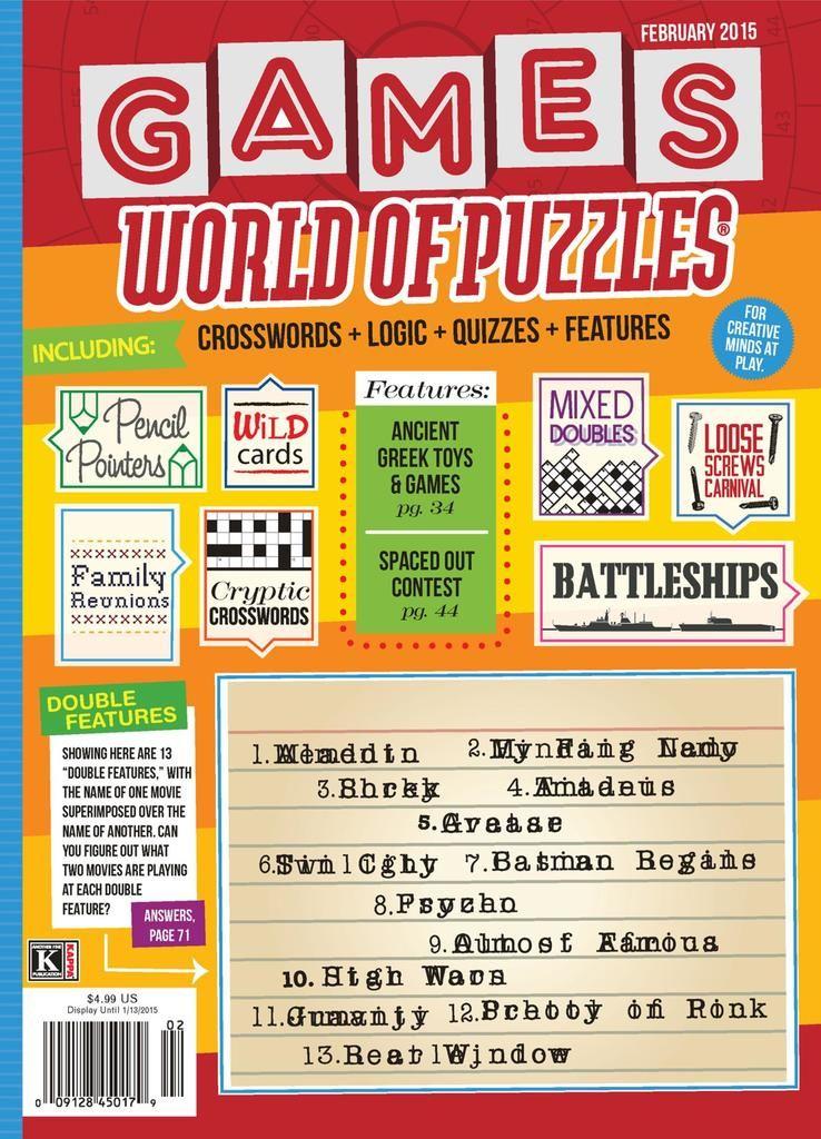 Games World of Puzzles Magazine TopMags