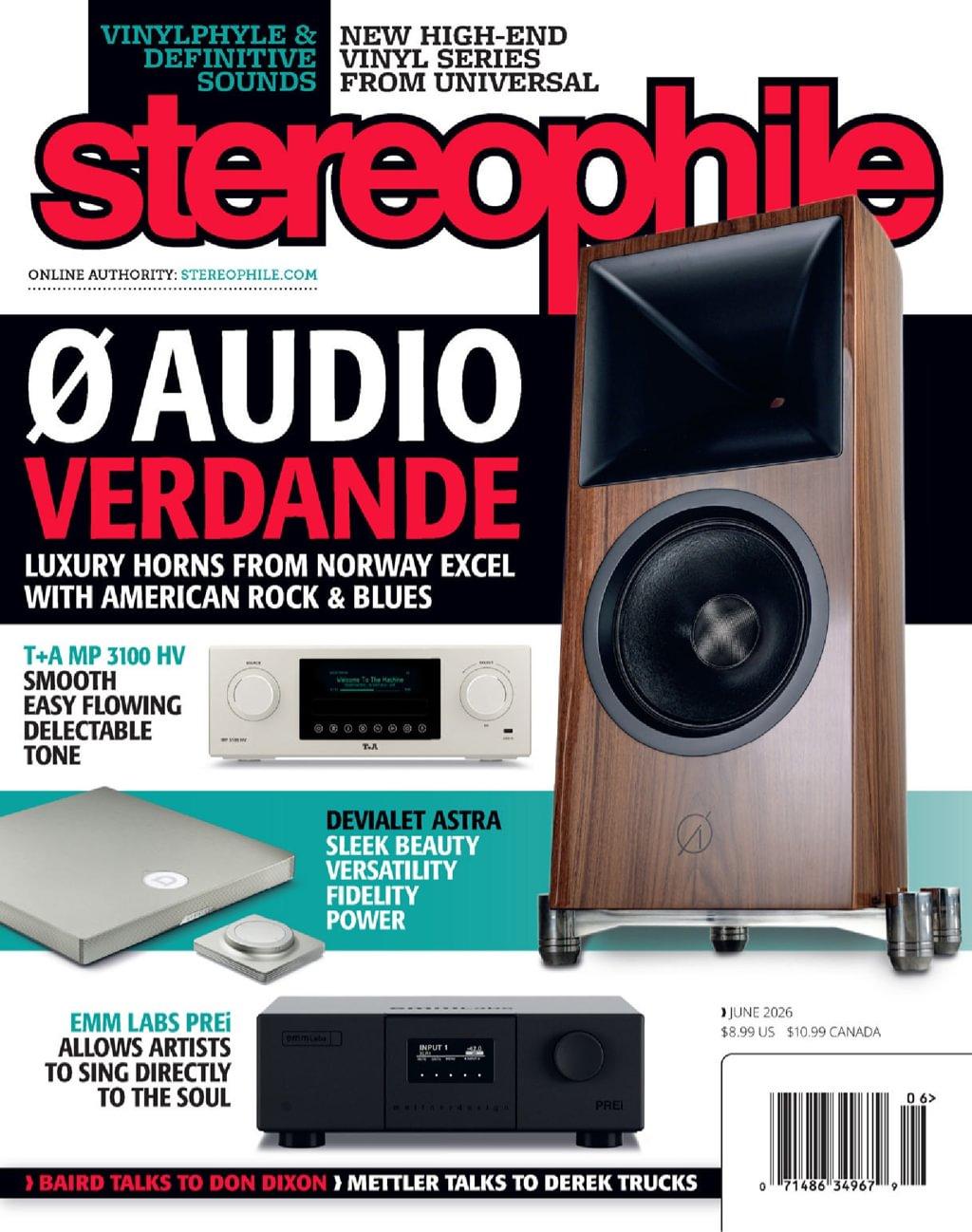 Stereophile Magazine Subscription                    June 1st, 2026 Issue