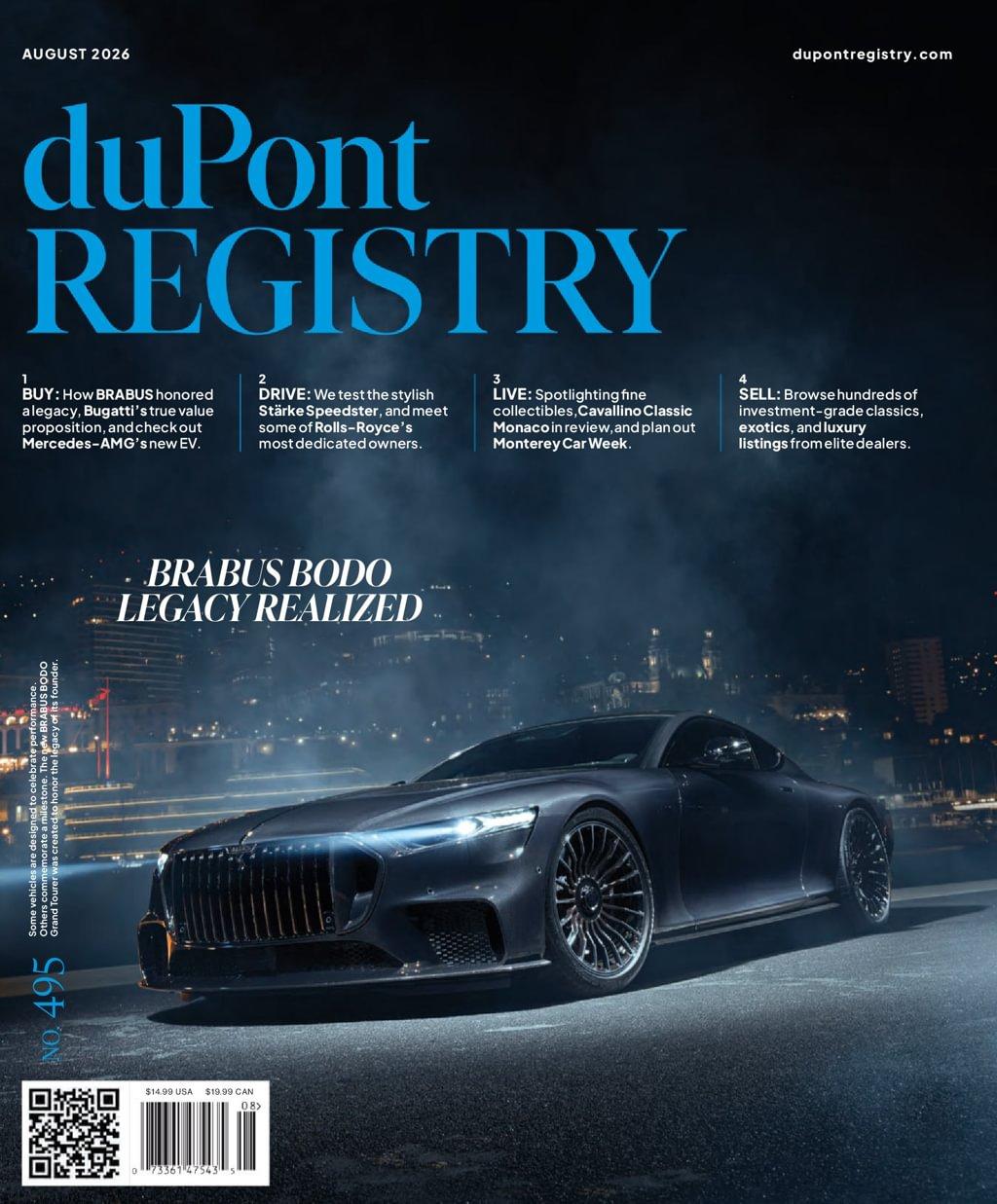 Dupont Registry Fine Automobiles Magazine Subscription                    August 1st, 2026 Issue