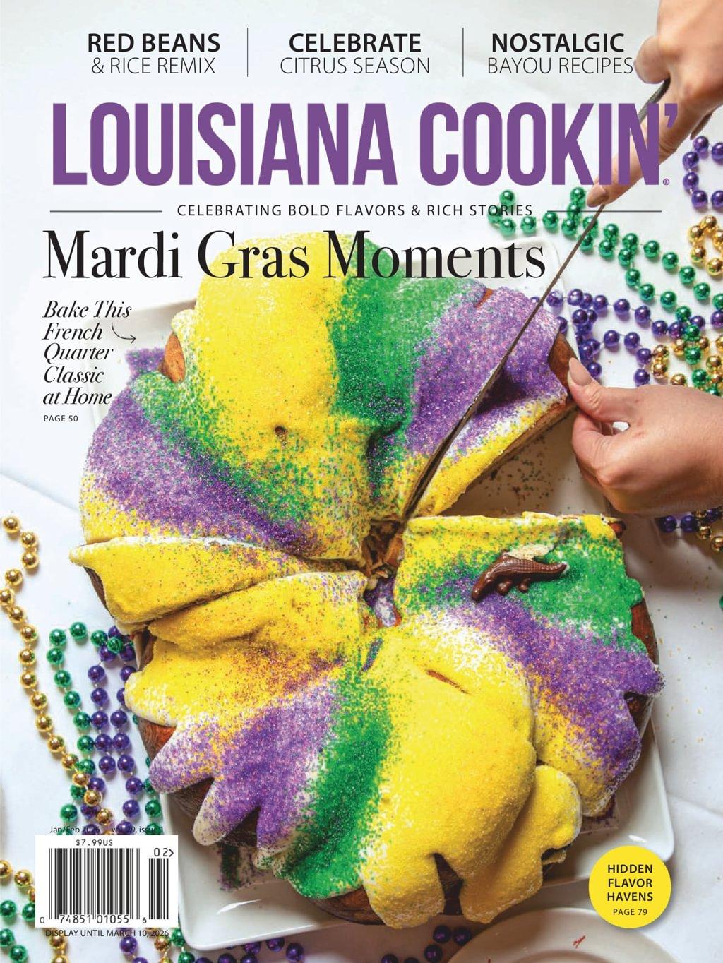 Louisiana Cookin Magazine January 1st, 2026 Issue Cover