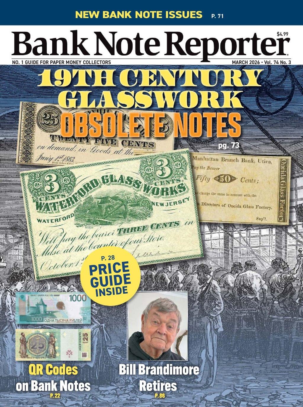 Banknote Reporter Magazine Subscription                    March 3rd, 2026 Issue