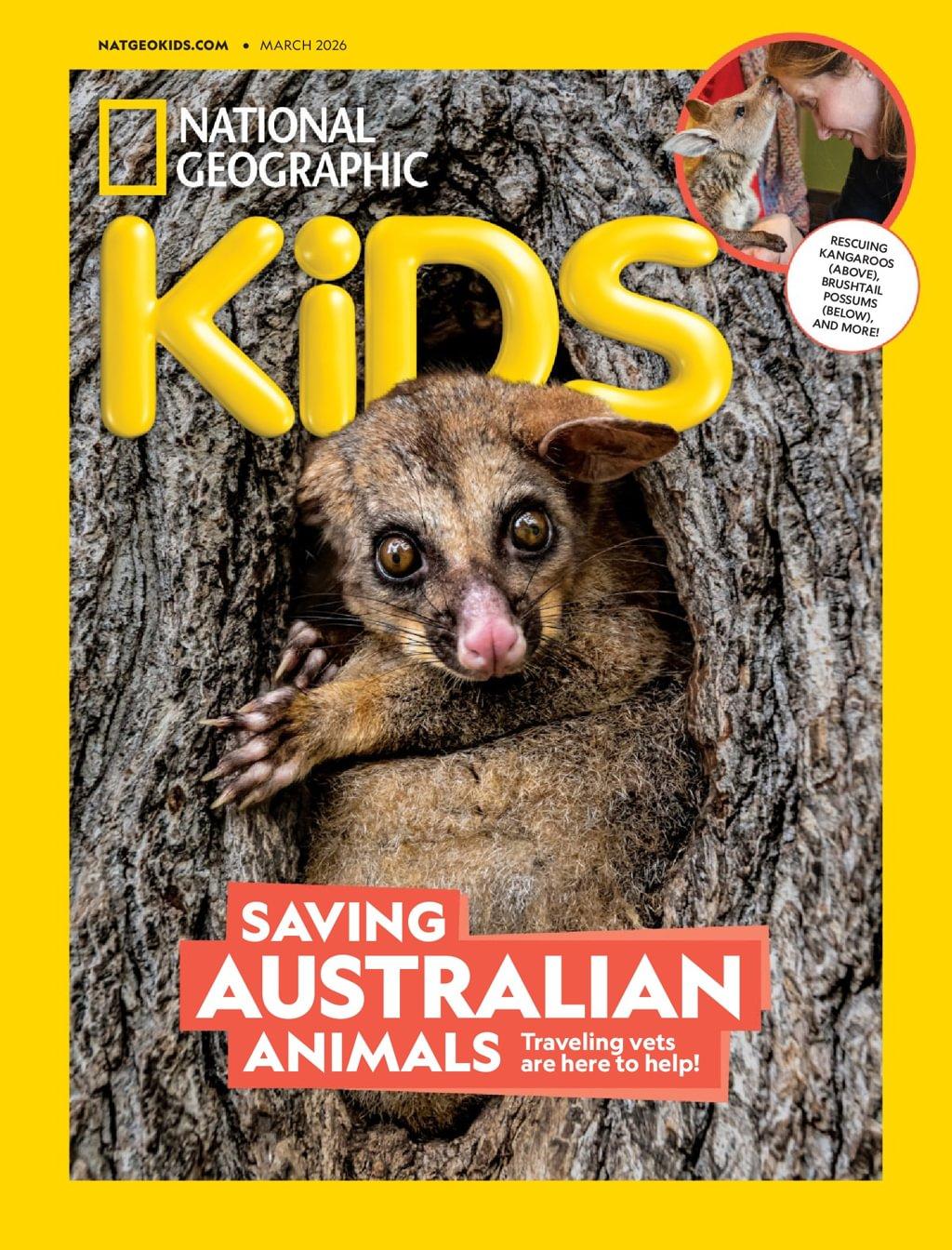 National Geographic Kids Magazine March 1st, 2026 Issue Cover