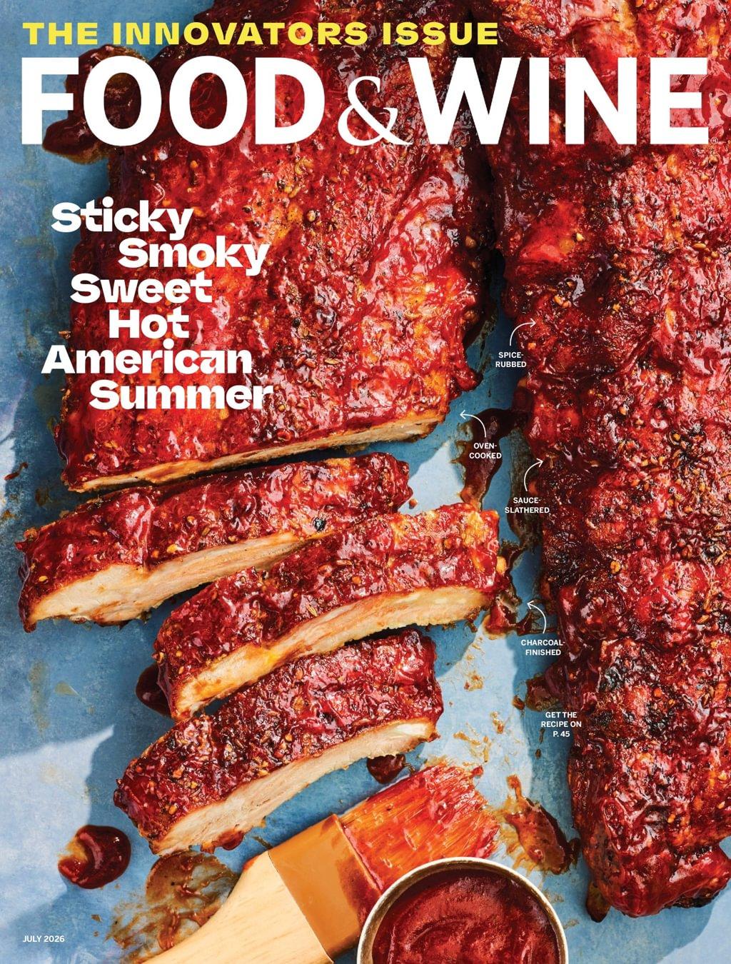 Food & Wine Magazine July 1st, 2026 Issue Cover