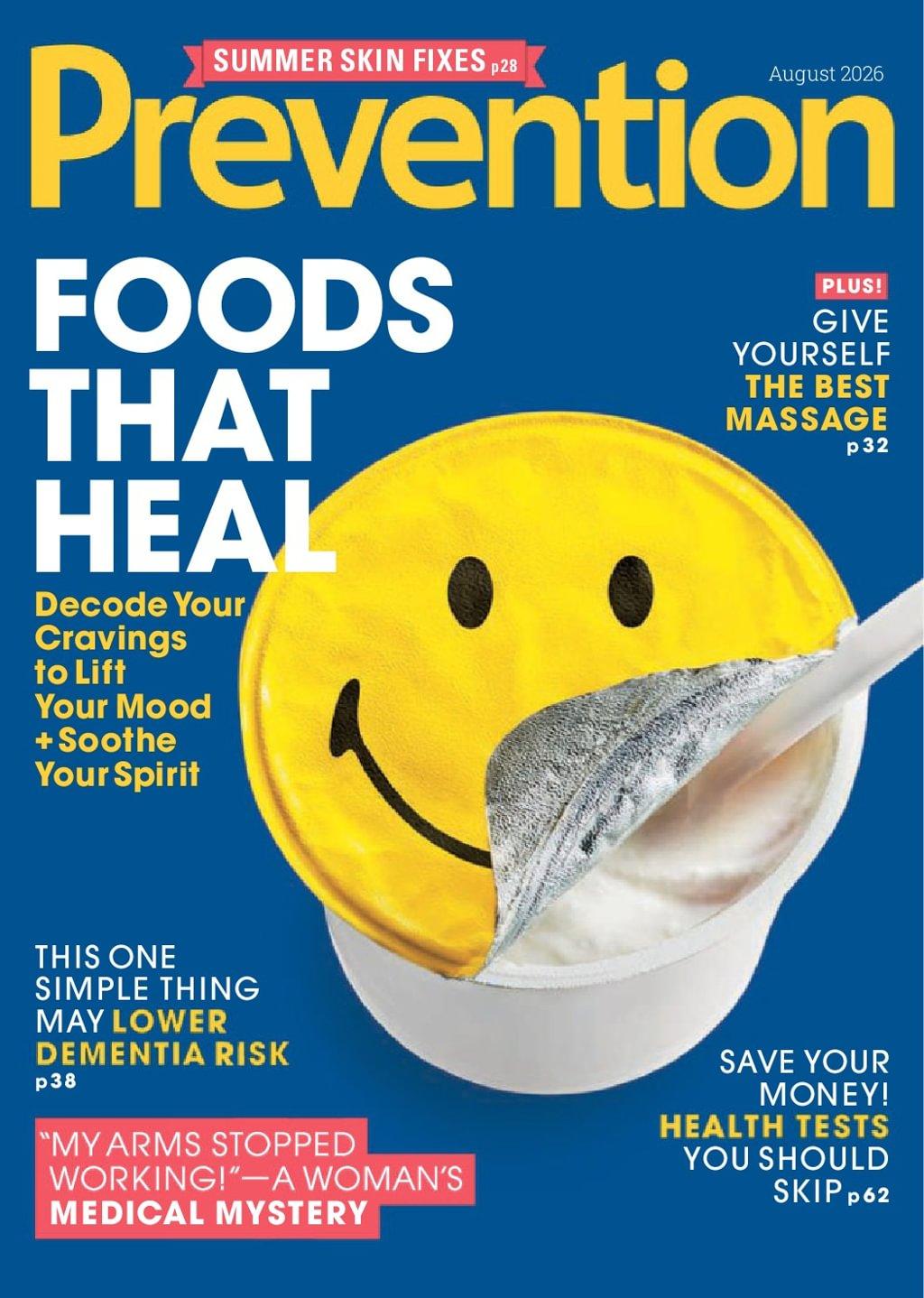 Prevention Magazine Subscription                    August 1st, 2026 Issue