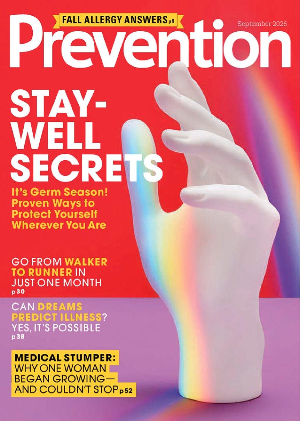 Prevention Magazine September 1st, 2026 Issue Cover