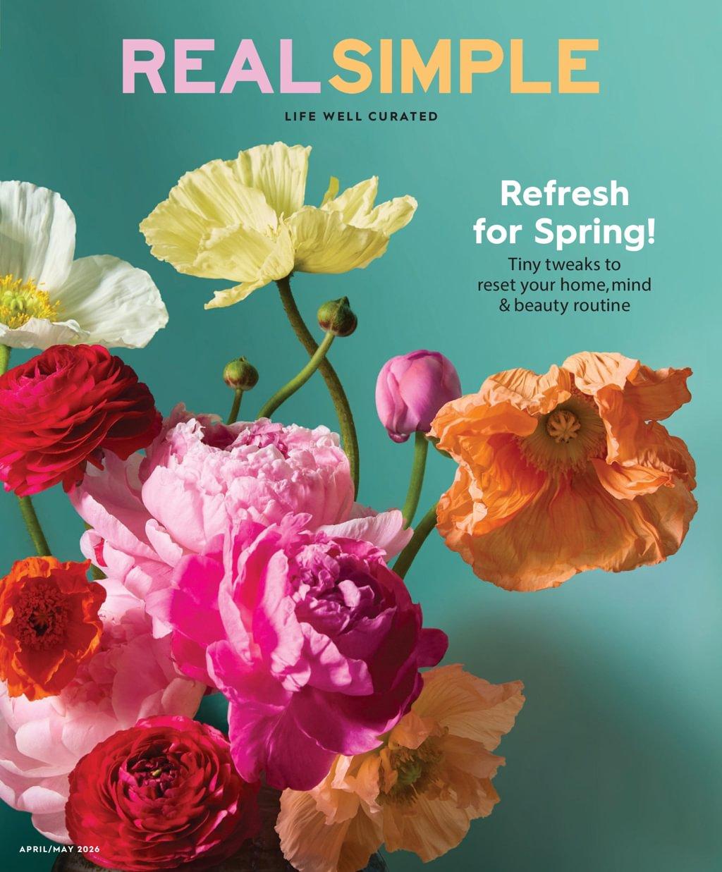 Real Simple Magazine April 1st, 2026 Issue Cover