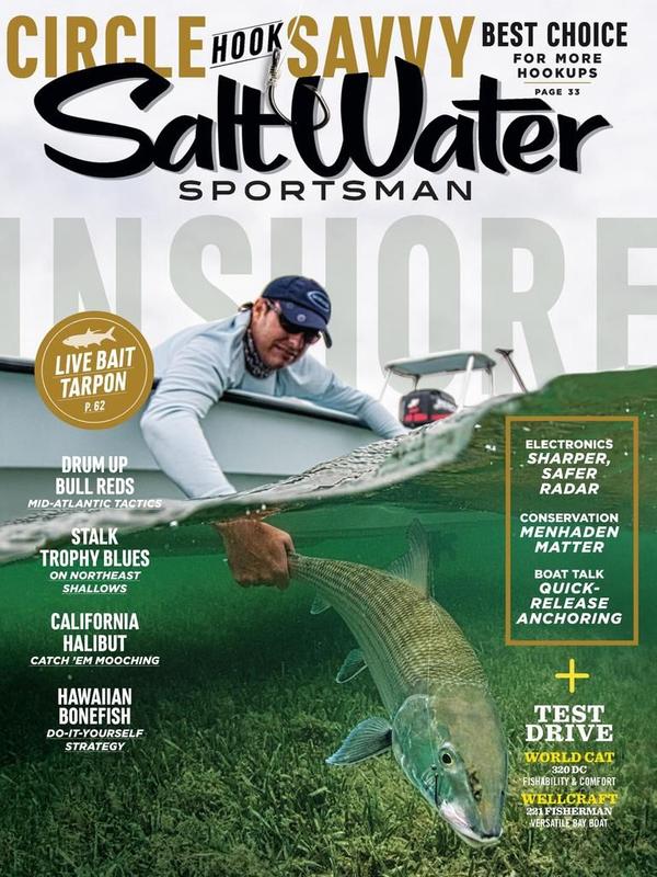 Lot of 9 Salt Water Sportsman Magazines Years Range 2019-2021