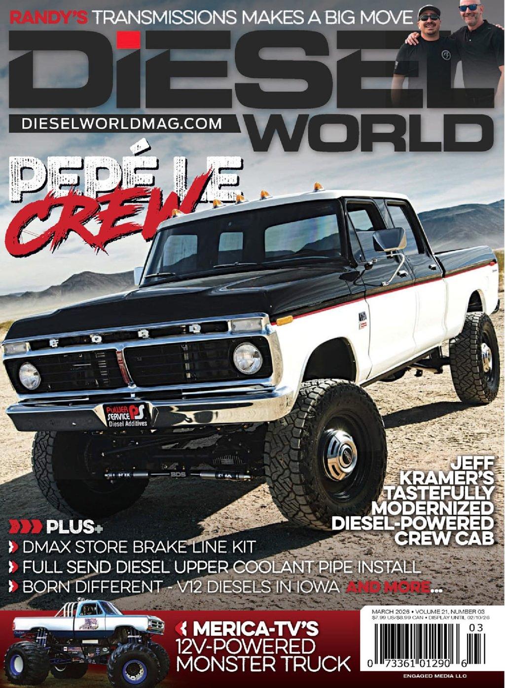 Diesel World Magazine Subscription                    March 1st, 2026 Issue