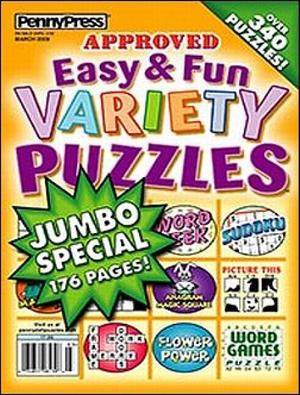Approved Easy & Fun Variety Puzzles
