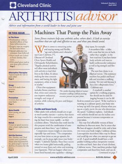 Arthritis Advisor Cleveland Clinic Magazine TopMags