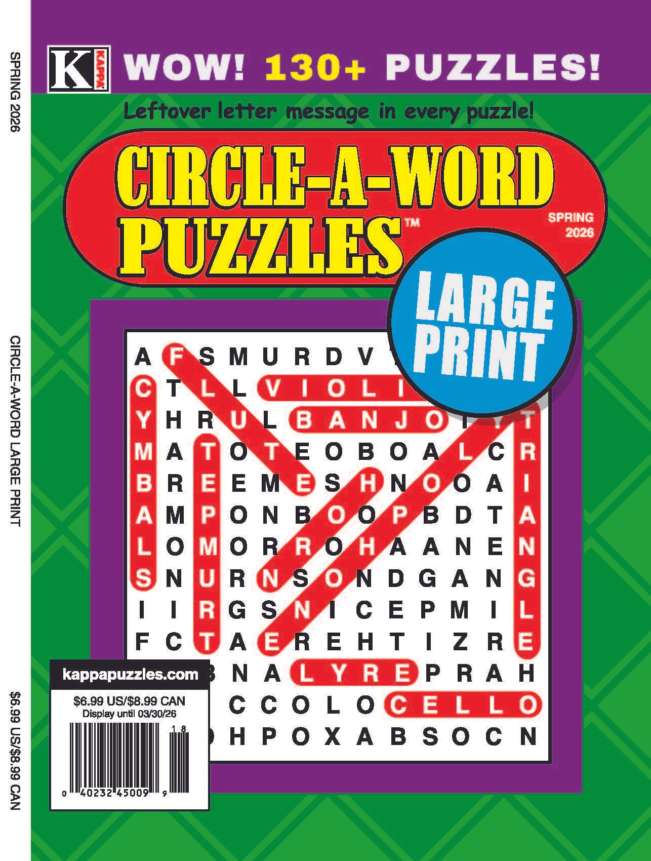 Circle-A-Word Large Print Magazine Cover