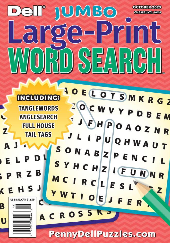 Dell Jumbo Large Print Word Search