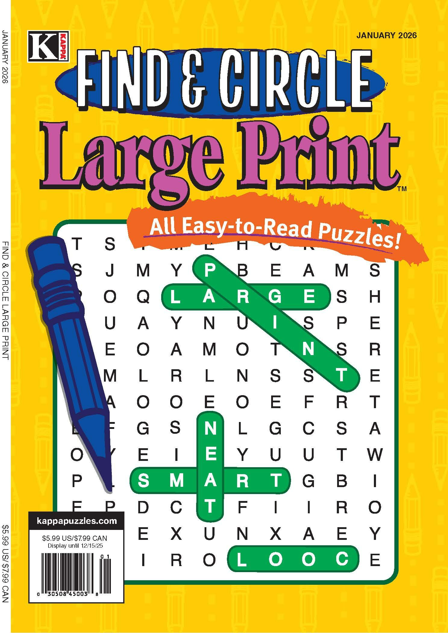 Find & Circle Large Print