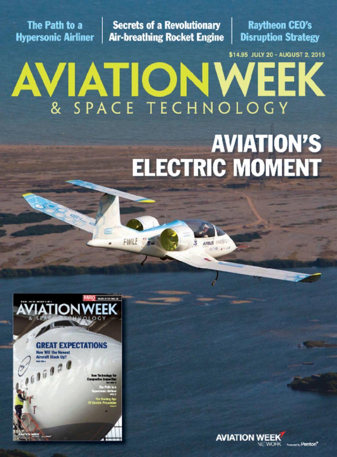 Aviation Week & Space Technology Magazine July 1st, 2015 Issue Cover