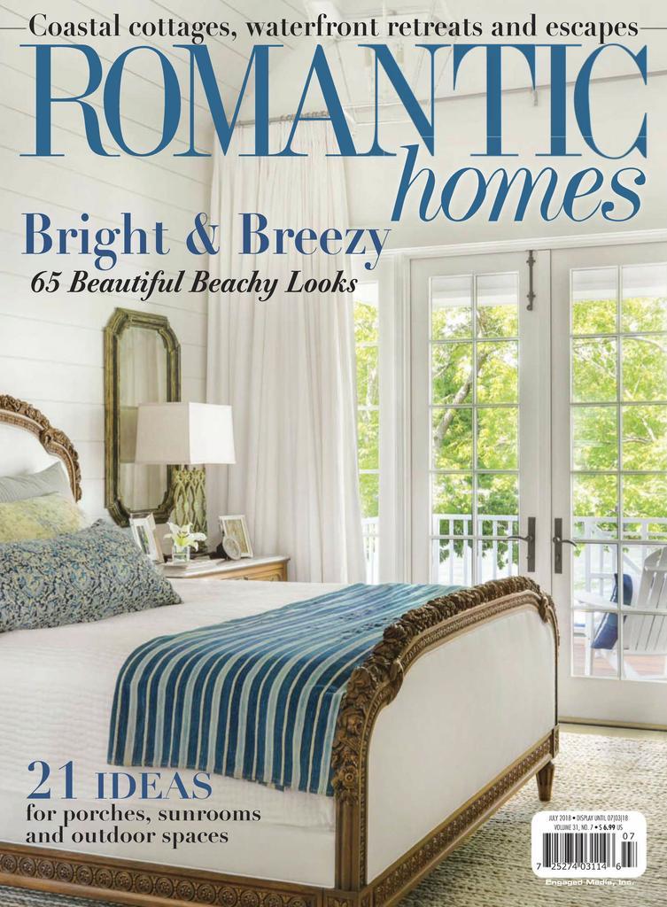 Romantic Homes Magazine TopMags   8123 Romantic Homes Cover 2018 July 1 Issue 