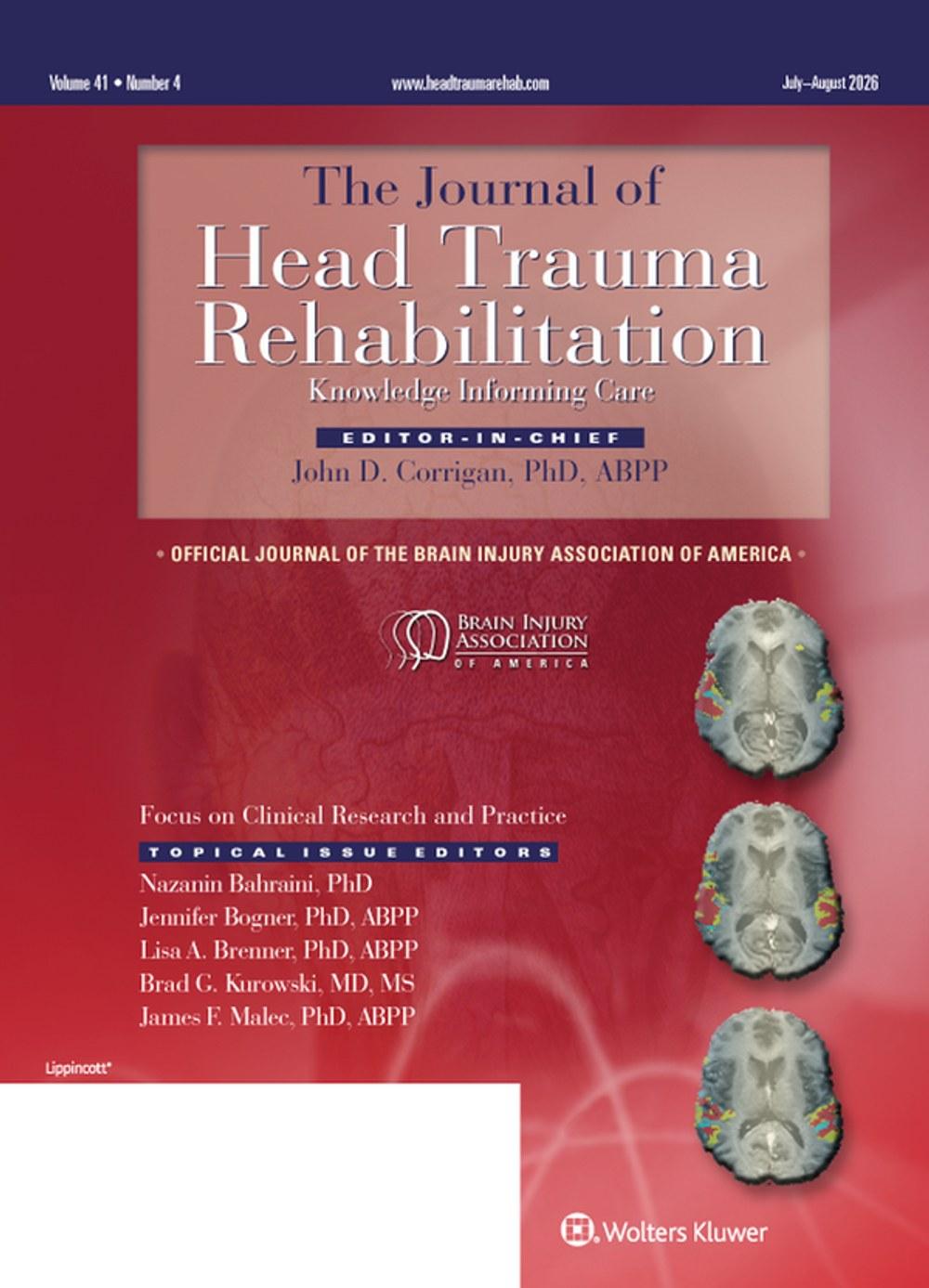 Journal Of Head Trauma Rehabilitation Subscription